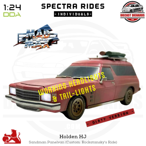 Holden HJ Panelvan Custom, Spectra Ride (Mad Max, Dirty Version) [1:24]